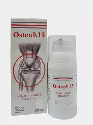 Bogim ogriqlari uchun tabiiy krem vositasi Osteo 9.19 30 ml Toshkentda sotib olish